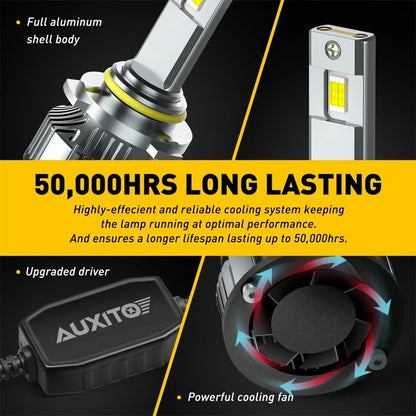 4-Pack CANBUS 9006 HB4 Low Beam LED Headlight Bulbs (40000LM)