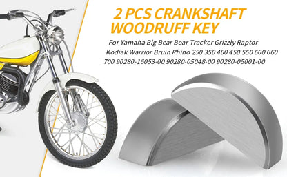 Woodruff Key Set for Crankshaft - Yamaha YZ250A/B YZ360A/B YZ400C/F IT250 IT400