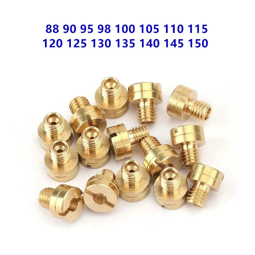 15Pcs Carb Main Jets 88-150 for Mikuni N100/604 VM22 VM24 VM26 VM30