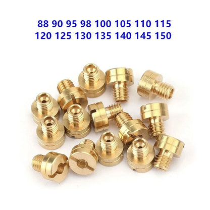 15Pcs Carb Main Jets 88-150 for Mikuni N100/604 VM22 VM24 VM26 VM30