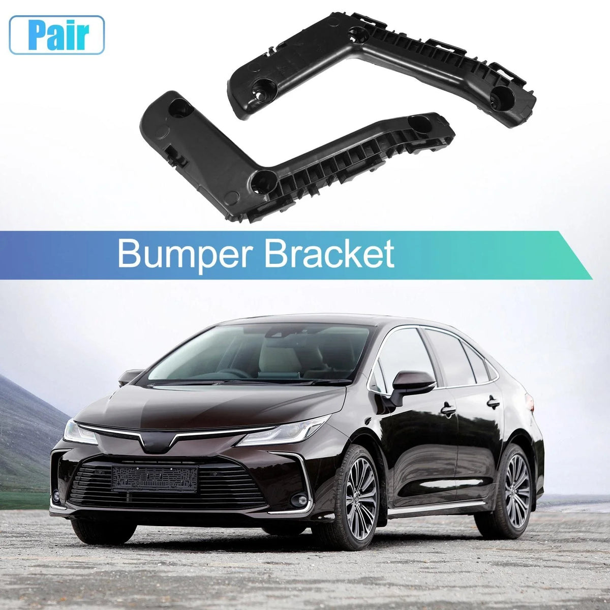 1 Pair Front Bumper Bracket for Toyota Corolla (2014–2016)