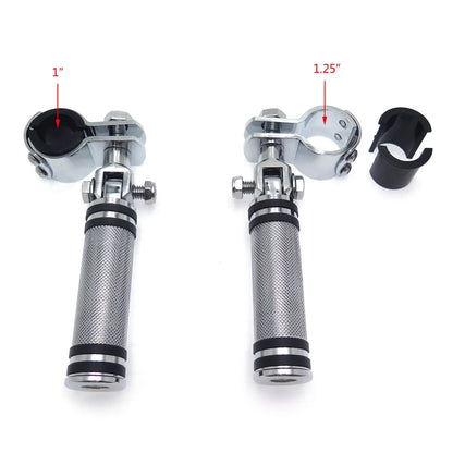 1" 1 1/4" Chrome Foot Peg Clamp for Yamaha XV250 XV400 XV535 Footrest
