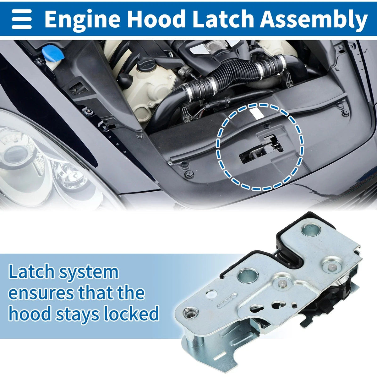 Hood Latch Assembly for Volkswagen Amarok (2010–2016) No. 1ZD823509