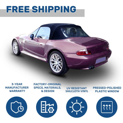 Soft Top with Plastic Window for Z3 Convertible (1996-2002)
