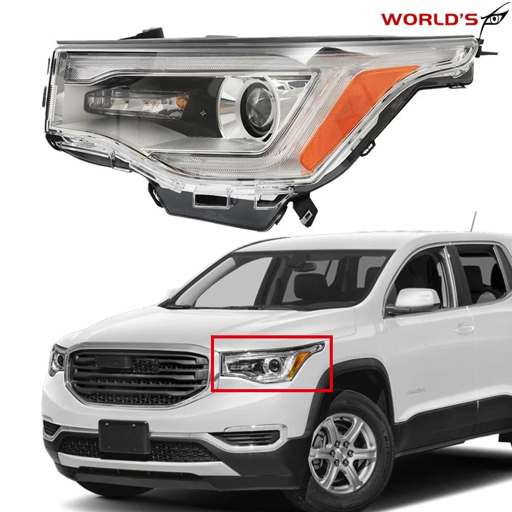 Headlamp for GMC Acadia SL (2017–2019) Chrome Left Side