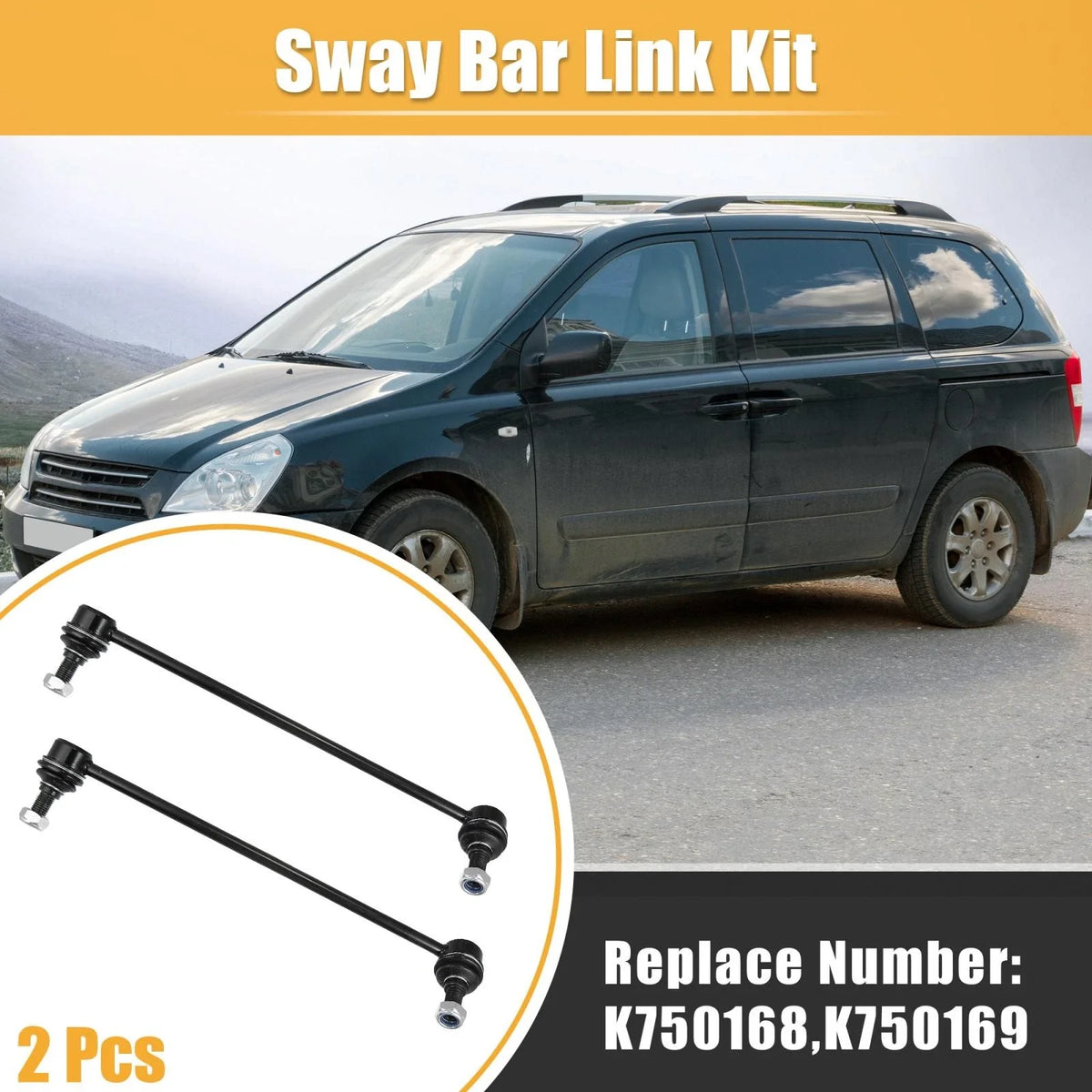 2X Front Sway Bar Links for Kia Sedona (2006–2012) 548404D000 548304D000