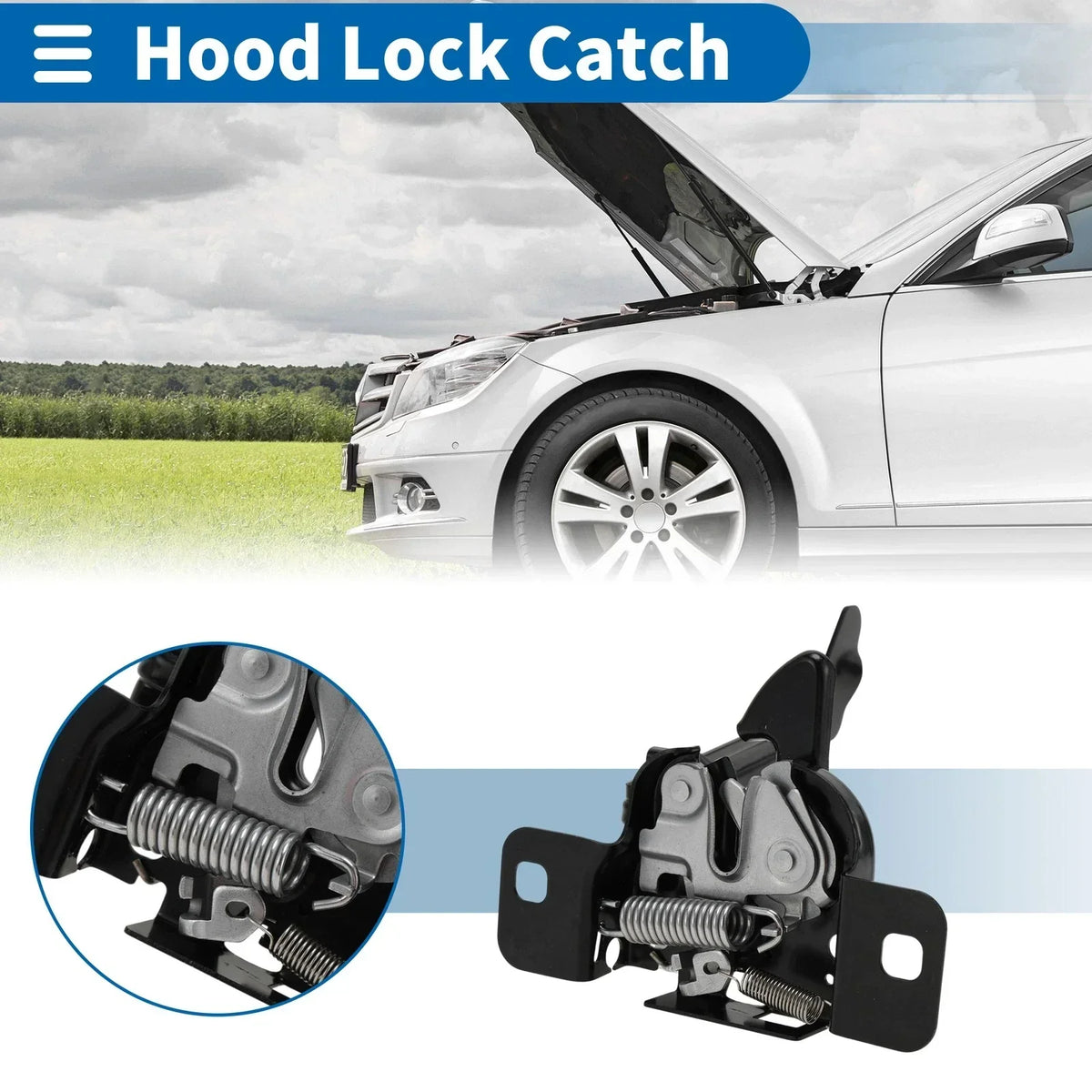 Hood Latch Assembly - Quality Part for Dodge Challenger (2008-2022)
