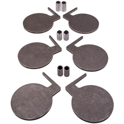 6-Piece AR500 Steel Shooting Range Targets Set with Tubes