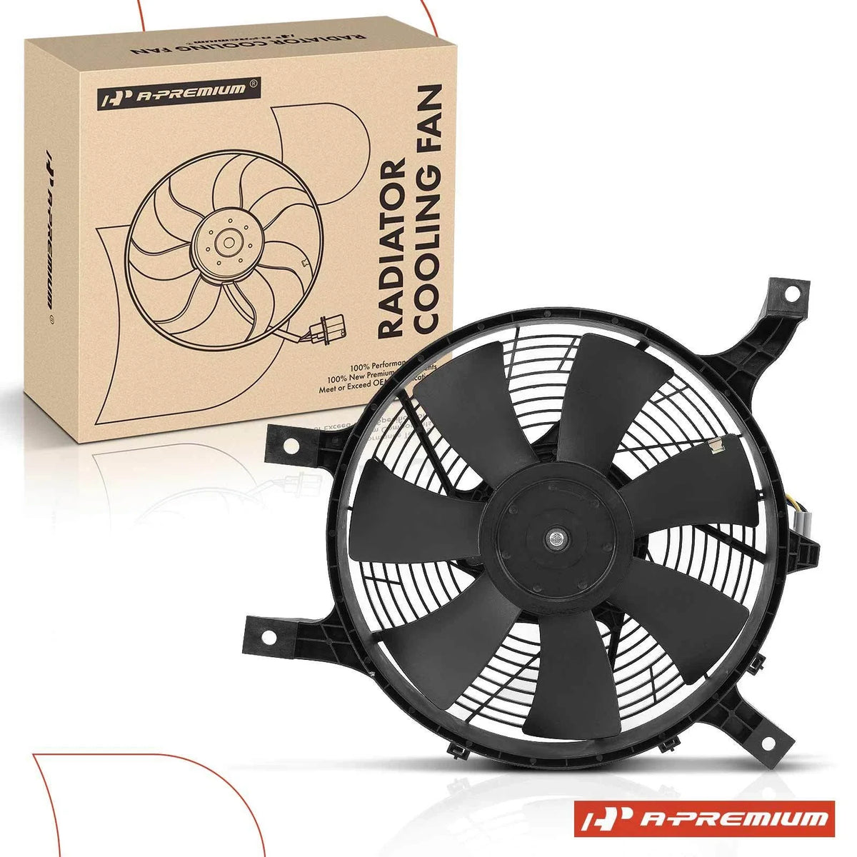 Cooling Fan Assembly with Shroud for Nissan Frontier Xterra (1999–2000)