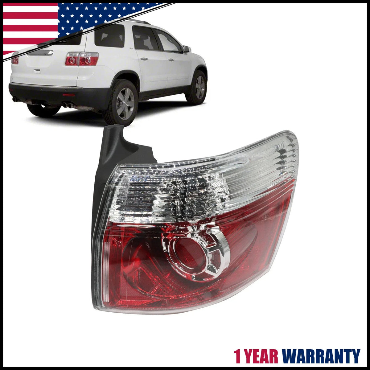 Outer Right Tail Light Assembly for GMC Acadia (2007–2012)