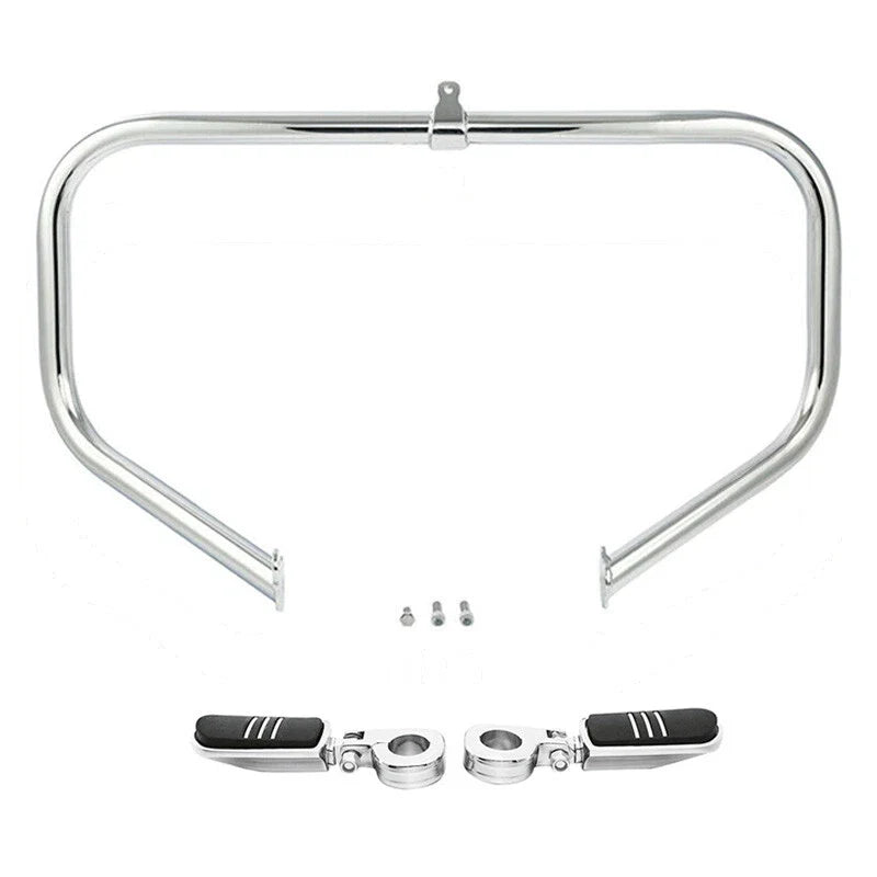 Footpeg Peg & Chrome Highway Engine Guard Bar for Harley Electra Glide 09-24