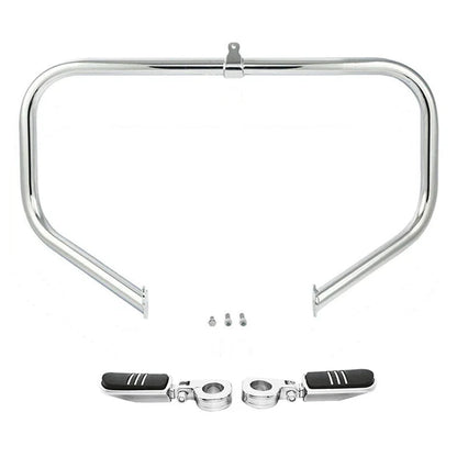 Footpeg Peg & Chrome Highway Engine Guard Bar for Harley Electra Glide 09-24