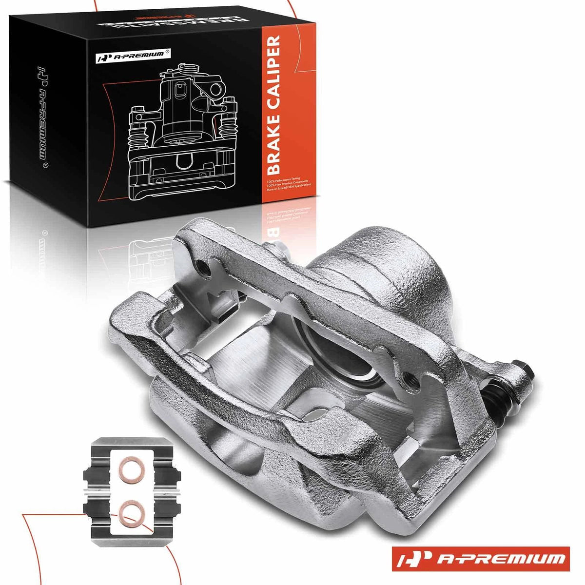 Front Left Brake Caliper with Bracket for Honda Pilot (2003–2008)