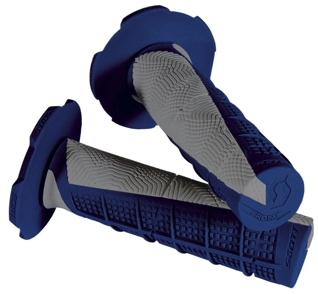 Scott MX Deuce Grips for Universal MX ATV (Fits Most Models) - Grey/Blue