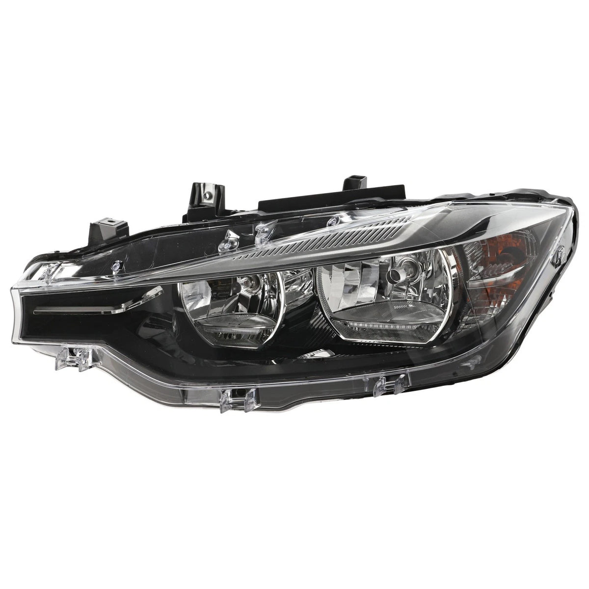 Driver Side Headlight for BMW 330i xDrive (2017–2019) Halogen, Includes Bulb