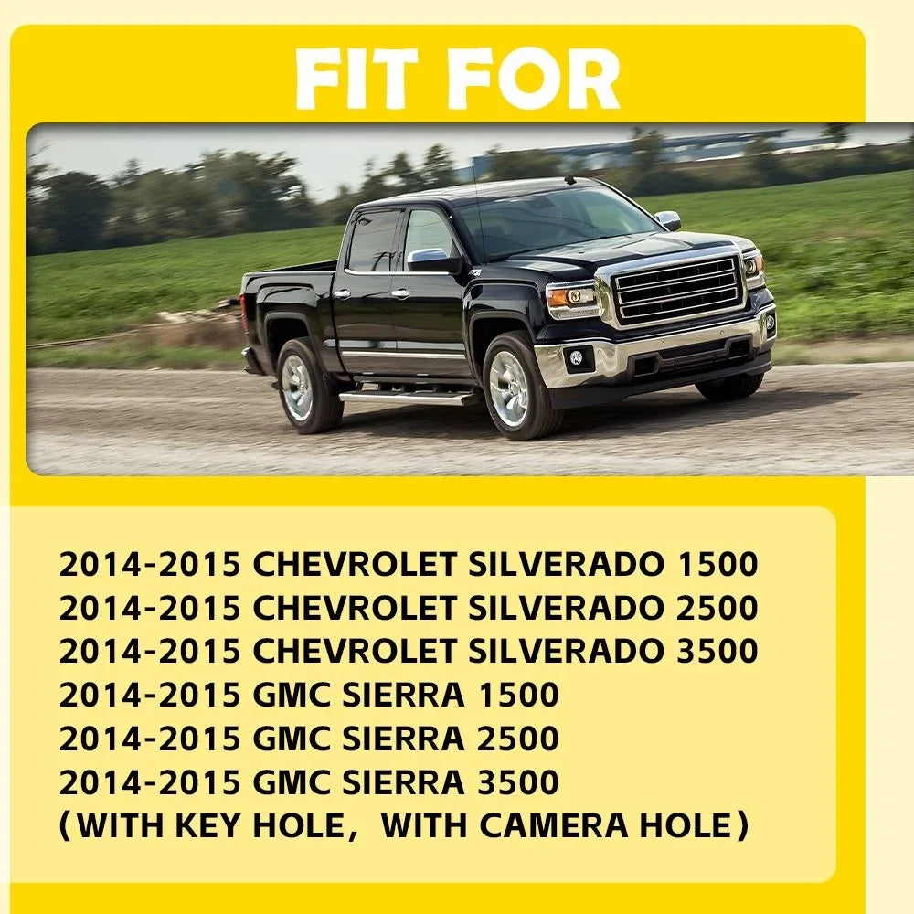 Tailgate Handle with Camera Hole for 2014-2015 Silverado Sierra 1500 2500