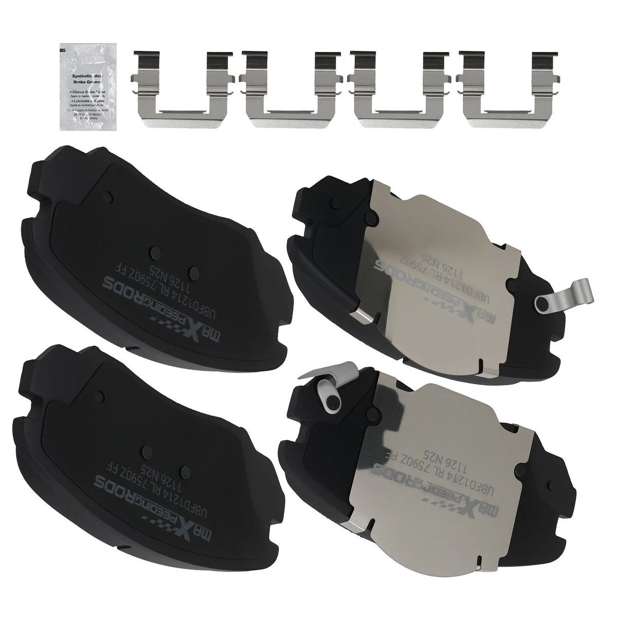 Front Ceramic Brake Pads Kit for Chevrolet Equinox, Impala, Malibu (2005–2020)