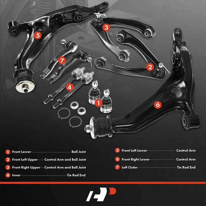 10x Front Control Arm & Sway Bar Link Set for CR-V (1997-2001)