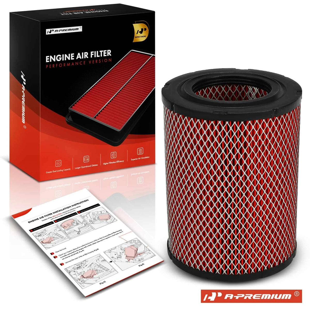 High Performance Engine Air Filter for GMC Envoy Chevy (2002–2009)