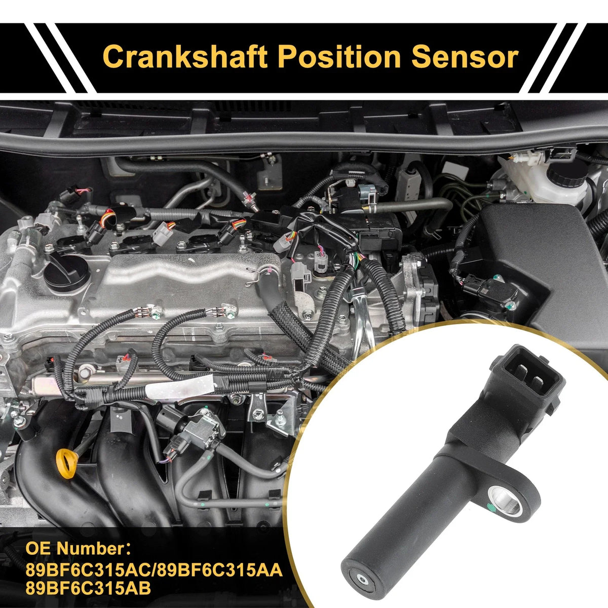 Crankshaft Position Sensor No.89BF6C315AC for Ford Escort 1.8 TD (1992–1995)