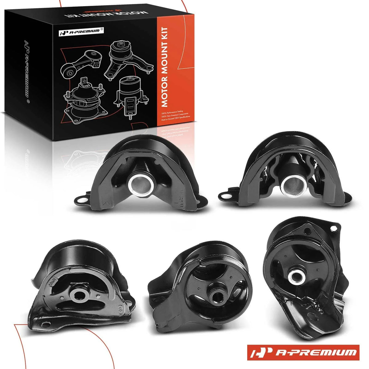 5X Engine Motor & Transmission Mount for Honda Civic (1992–1993)