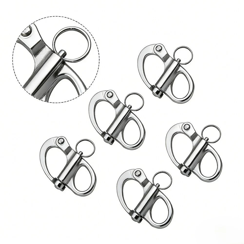 Set of 5 Fixed Lifting Rings for Marine SS316 Stainless Steel (2 inch)