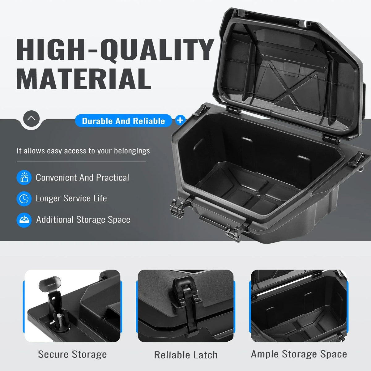 36QT Rear Tool Storage Box for RZR Pro R (2022-2025) #2884236