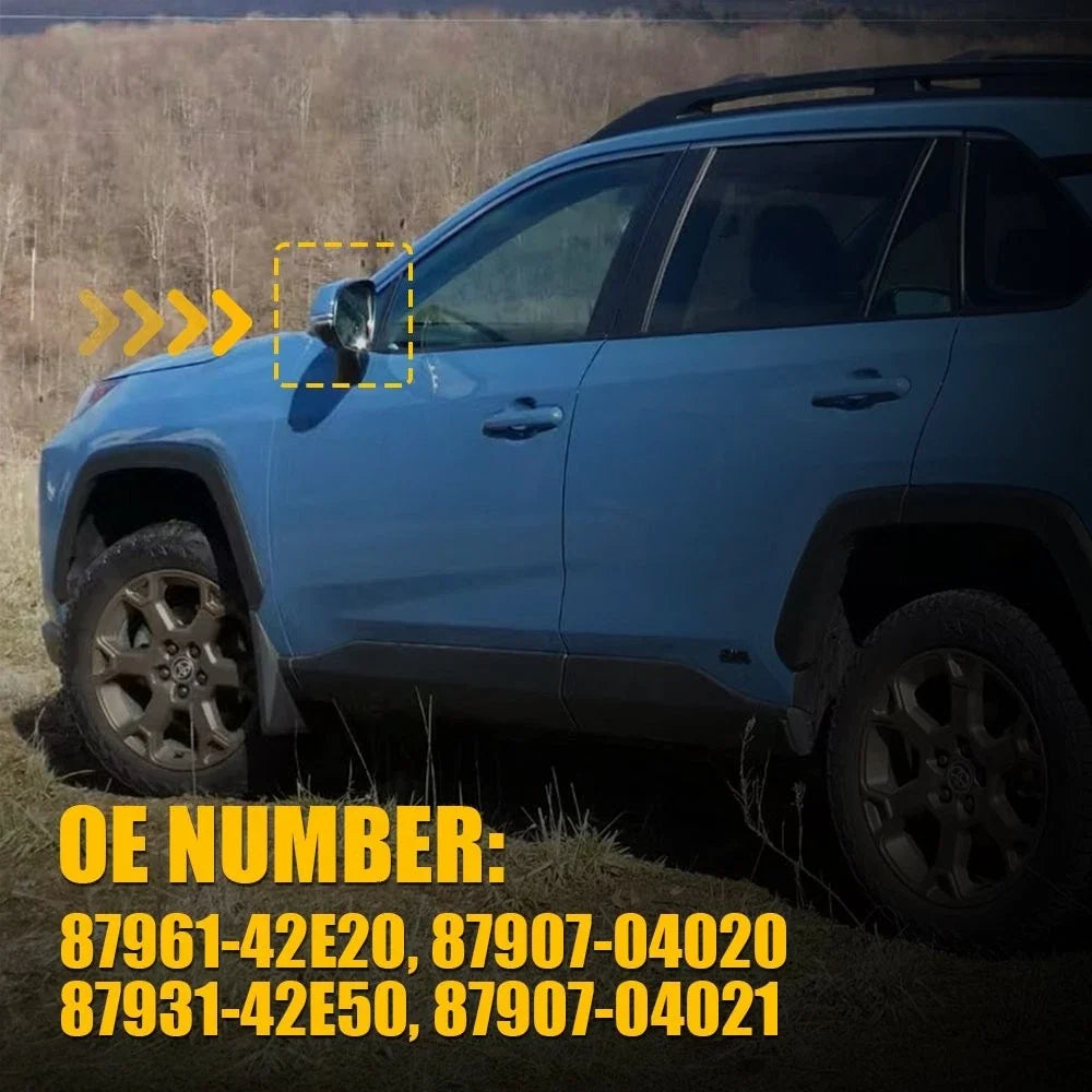 Side Mirror Glass with Heat for Toyota RAV4 (2019-2024)