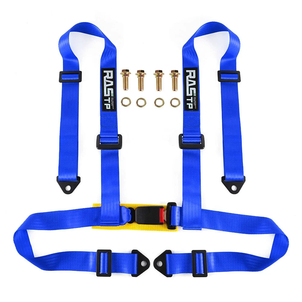 2X 2" 4-Point Adjustable Racing Harness Shoulder Straps for Universal