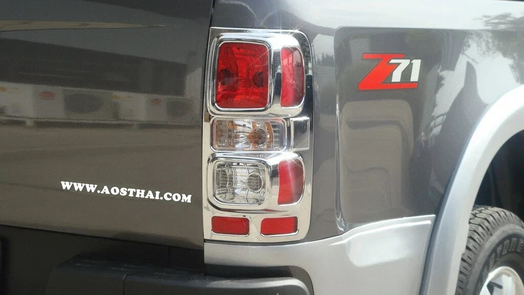 Tail Light Cover Trim Chrome for Chevy Colorado (2012-2016) Rear