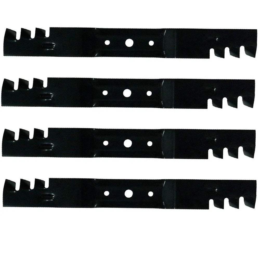 Set of 4 Toothed Mulching Blades for John Deere L100 100 Series (GX20249)
