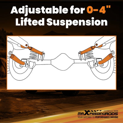 0-4" Lift Adjustable Control Arm for Jeep TJ Wrangler, ZJ Grand Cherokee