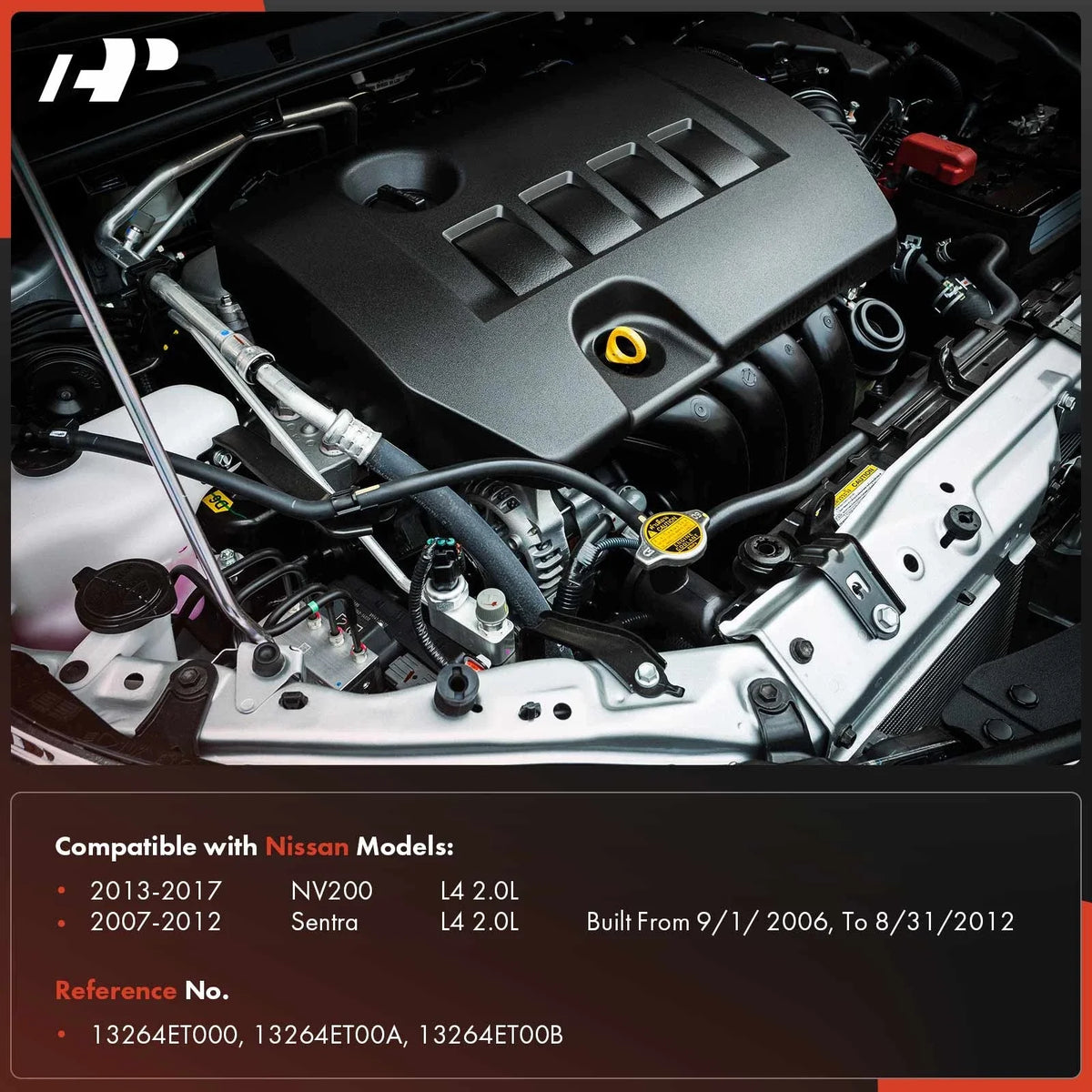 Red Valve Cover with Bolts for 2007-2012 Nissan Sentra