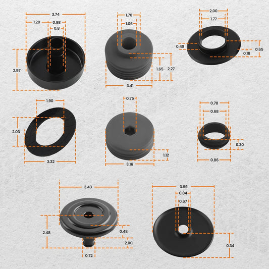 Silicone Body Mount Bushings Kit for Ford Super Duty F-250/F-350