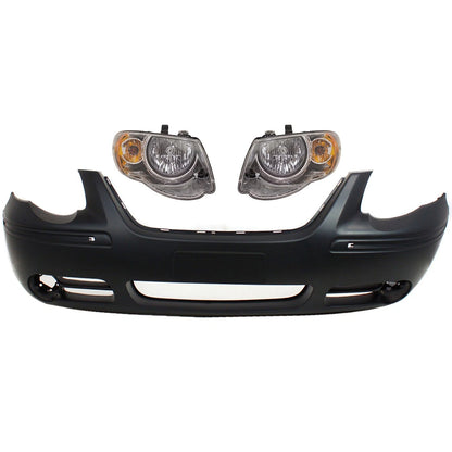 Bumper Cover Kit with Headlight for Chrysler Town & Country (2005–2007)