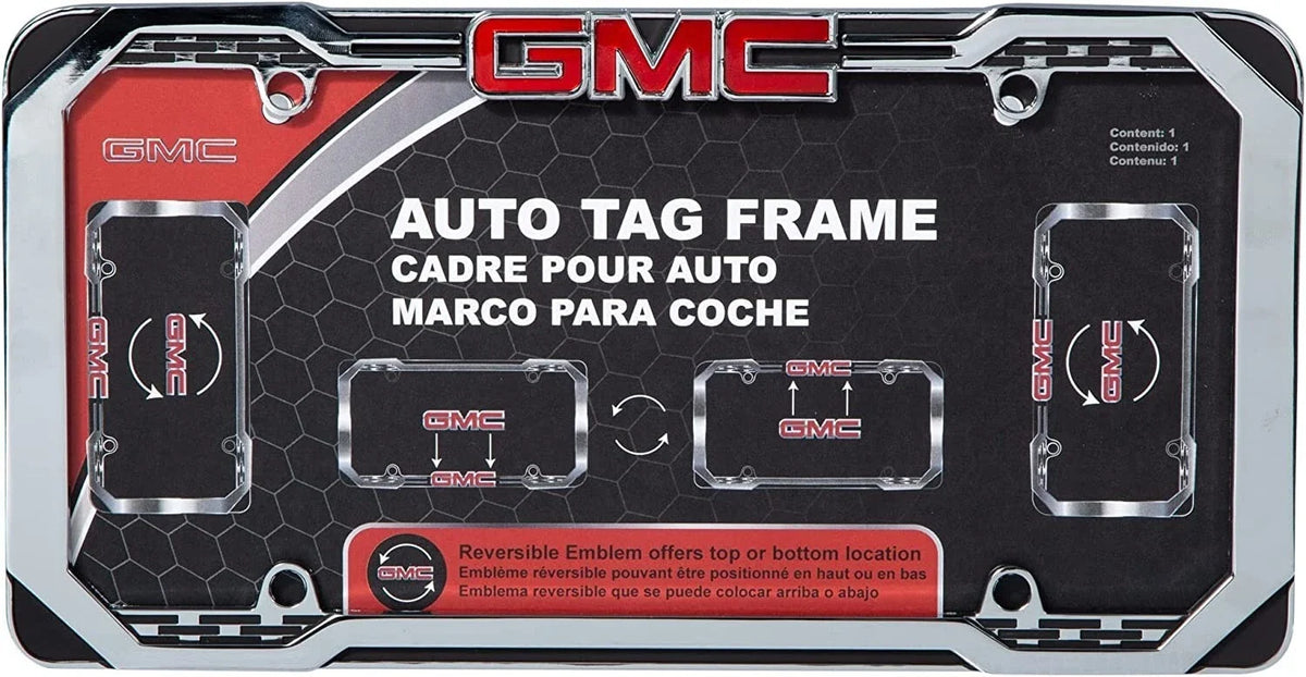 Reversible License Plate Frame for GMC (042577)