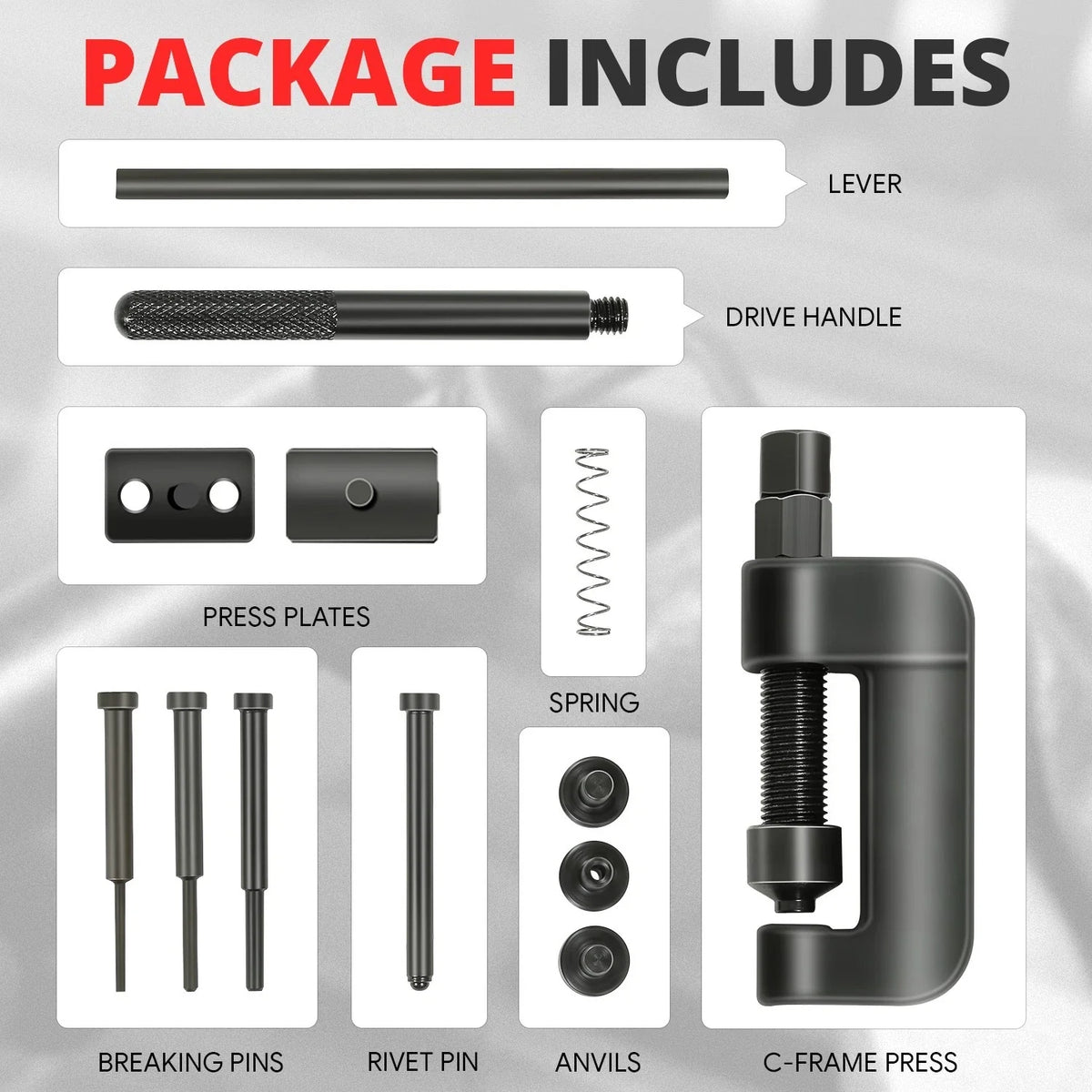 13 Pcs Motor Chain Disconnect Tool Set for Bikes Motorcycles