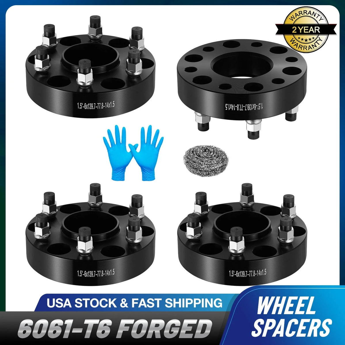Set of 4 Hub Centric Wheel Spacers for Ram 1500 (2019–2022)