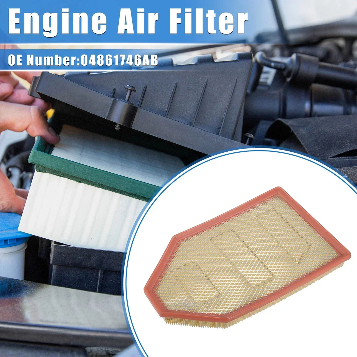 Air Filter for Dodge Charger Challenger 2011-2023 Engine