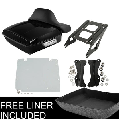 Chopped Trunk Pad Mount Rack Plate Docking Kit - Harley Touring 2014-2023