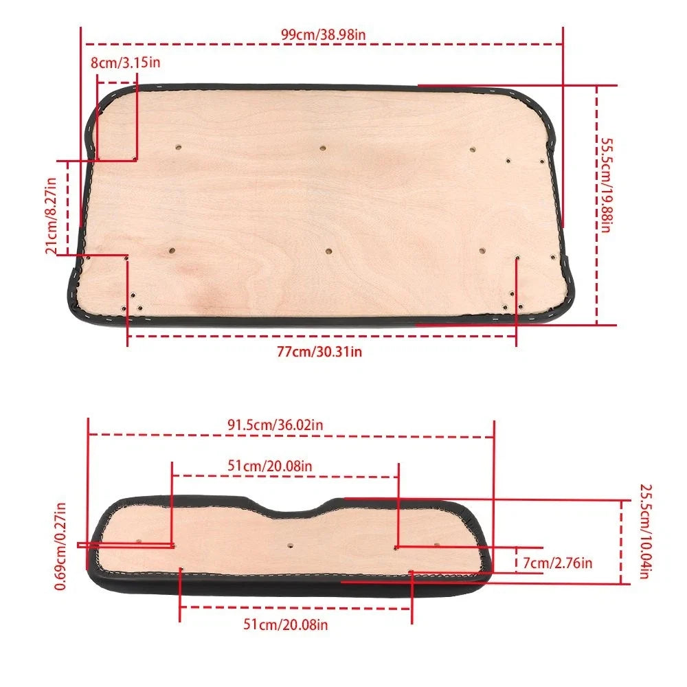 Front Seat Cushion Set - EZGO TXT Medalist (1993–2013)