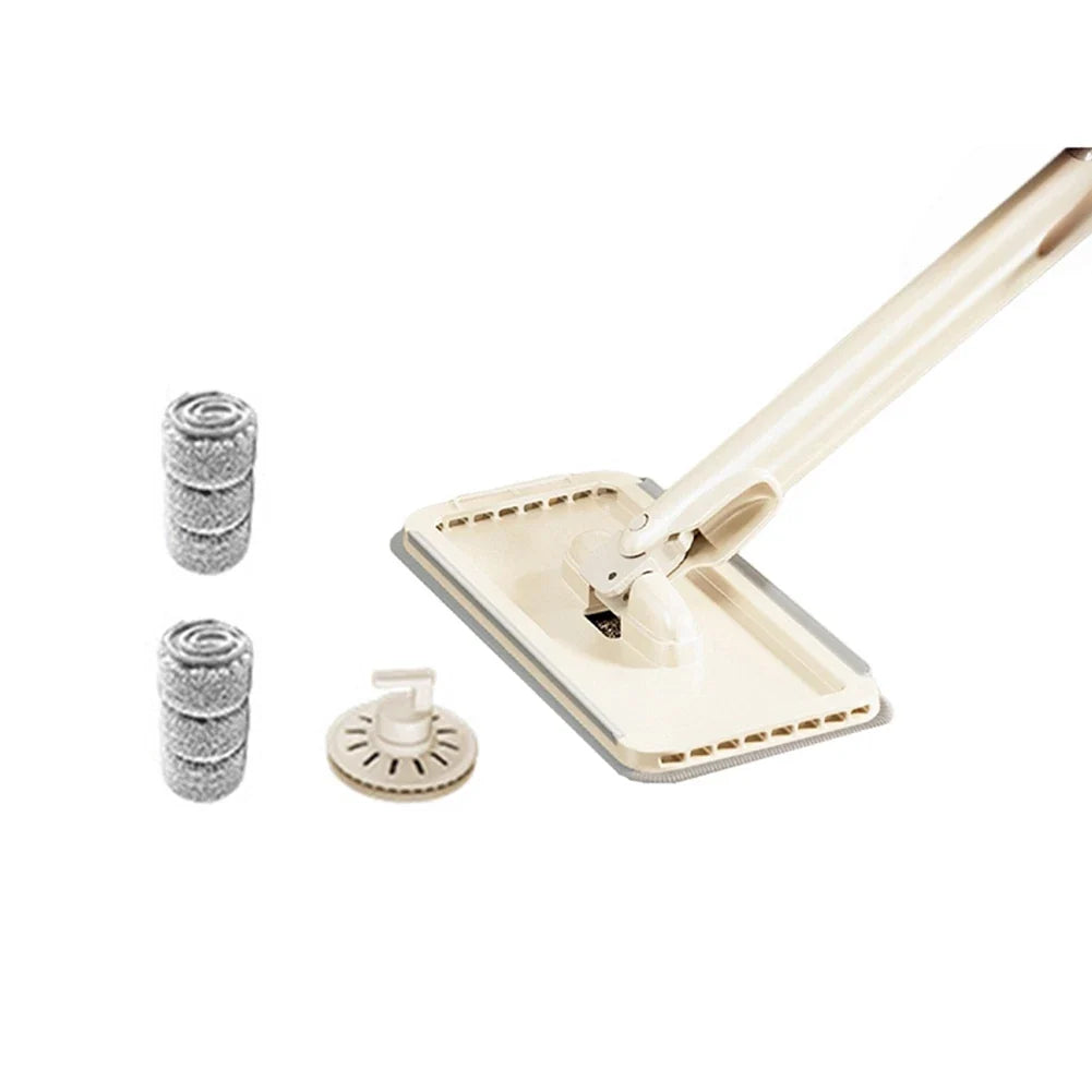 Compact Cleaning Mop for Desktop Use with Cloth Attachment