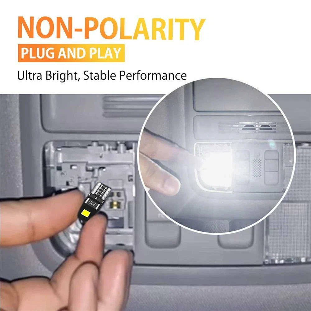 AUXITO T10 LED License Plate Light Bulbs W5W 168 2825 194 for Car