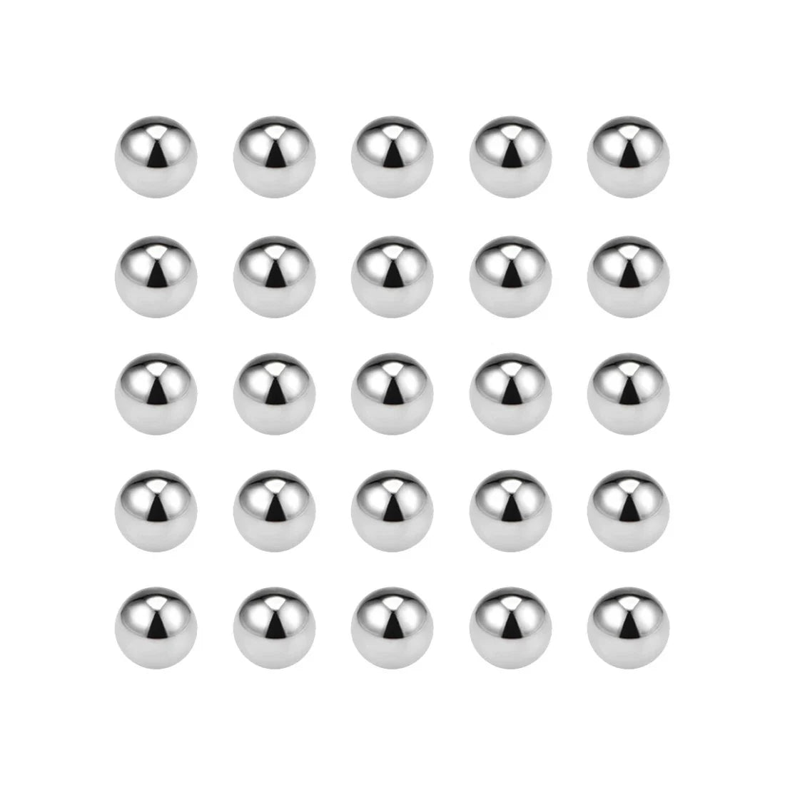 Set of 25 Precision Balls 5mm Solid Chrome Steel G10 for Bearing Keychain