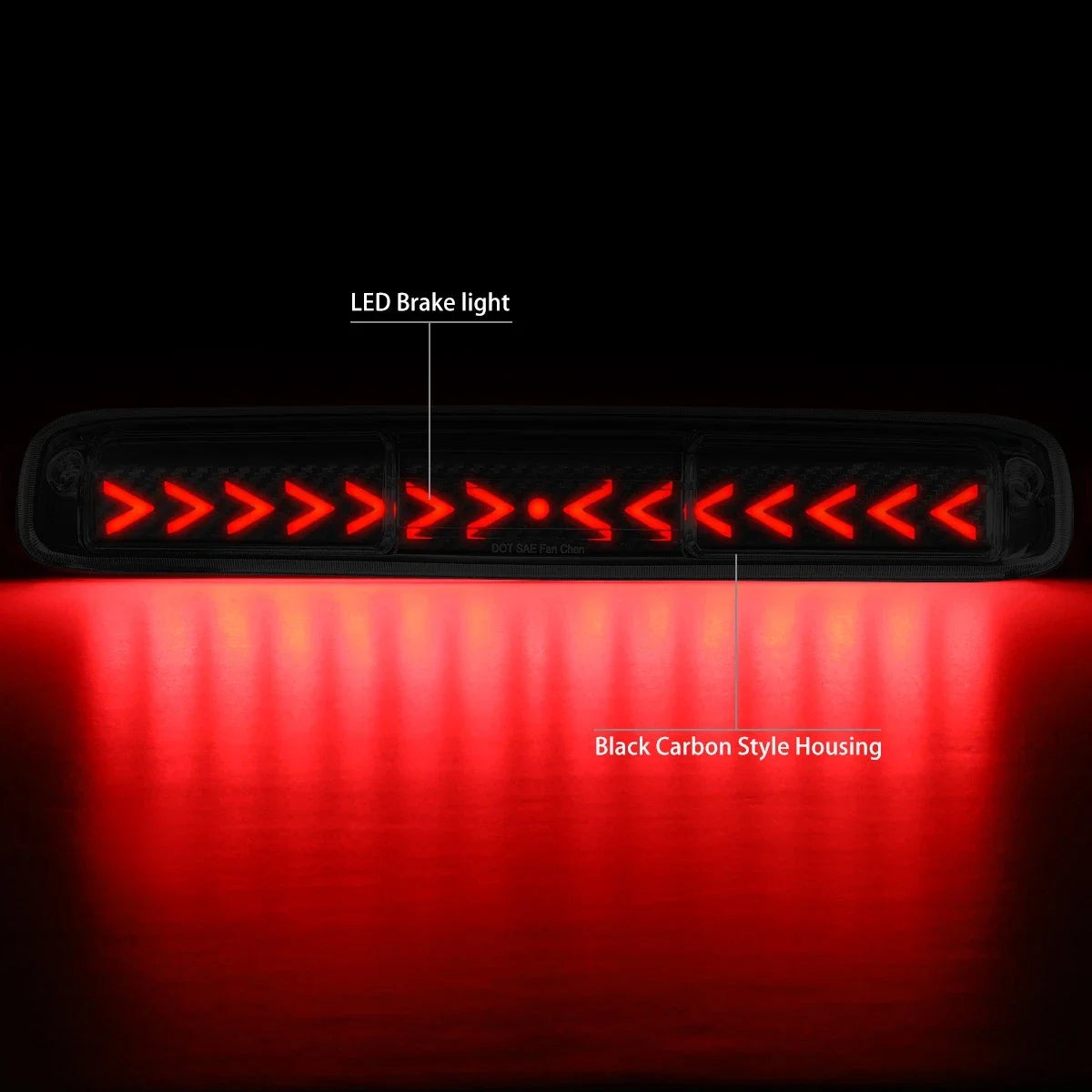 Sequential Arrow LED 3rd Brake Light for Silverado Sierra (1996–2007)