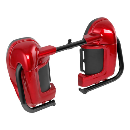 Lower Vented Fairings & Engine Guard Crash Bar for Harley Road Glide 2009-2013