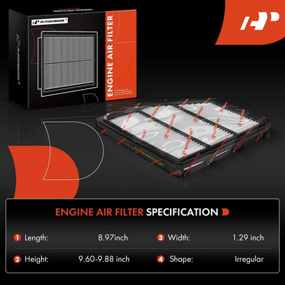2-Pack Engine Air Filter for 2019–2023 Nissan Altima 2.5L