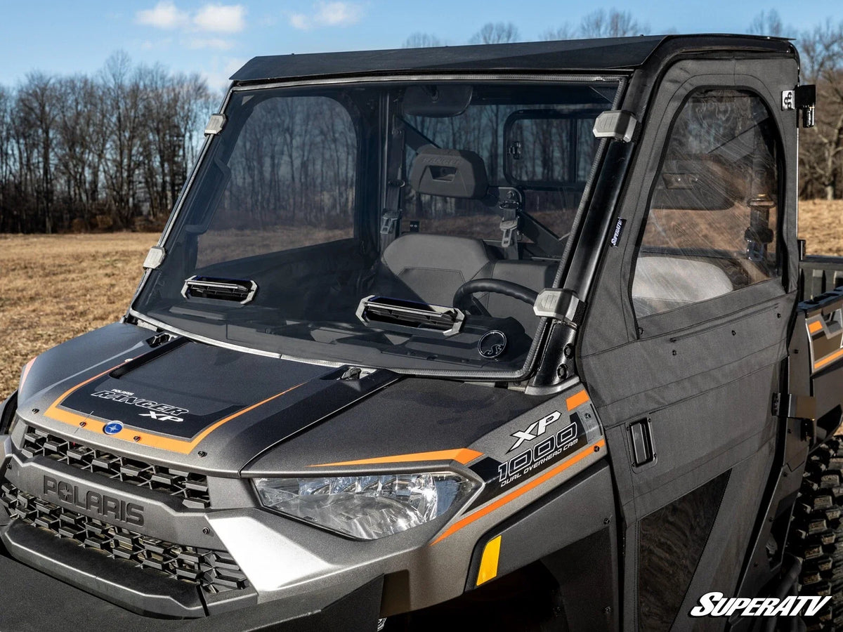 Scratch Resistant Vented Dark Tint Windshield for Polaris Ranger XP900 (2013–2019)