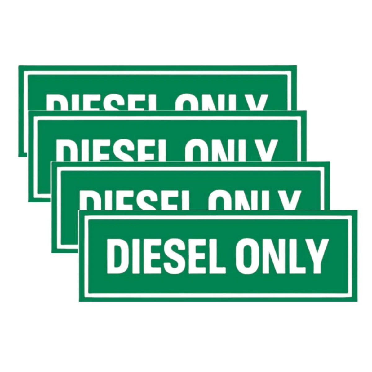Diesel Only Vinyl Decal Sticker for Truck (Weatherproof)