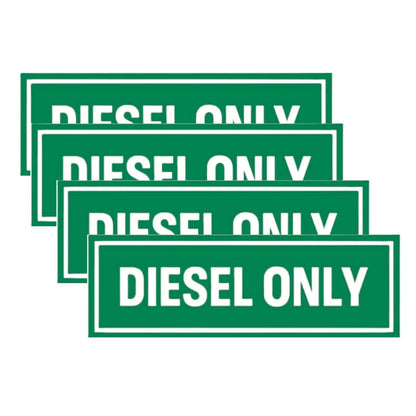 Diesel Only Vinyl Decal Sticker for Truck (Weatherproof)